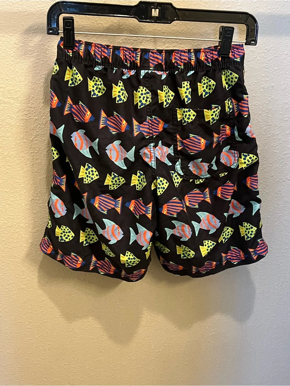 Hanna Andersson Fish Print Swim Trunks Kids 12 Euro Summer Beach Cruise Vacation